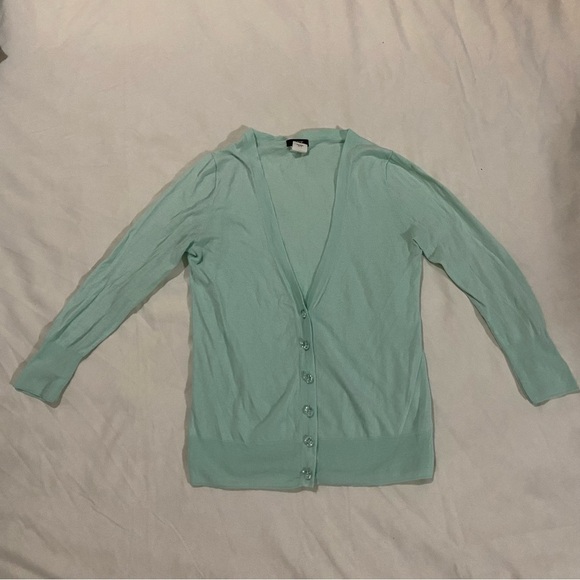 🎈J Crew cardigan green cardigan  size XS - Picture 1 of 4